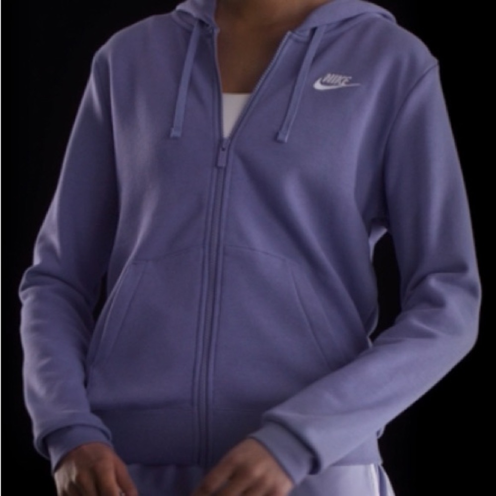 Nike Purple Zip-Up Hoodie & Relaxed Fit Sweats